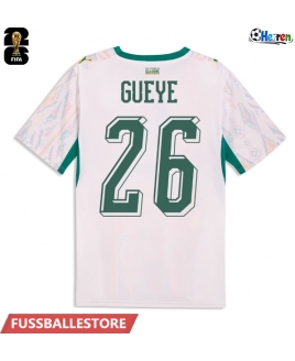 Günstige Senegal Pape Gueye #26 Heimtrikot WM 2026 Kurzarm